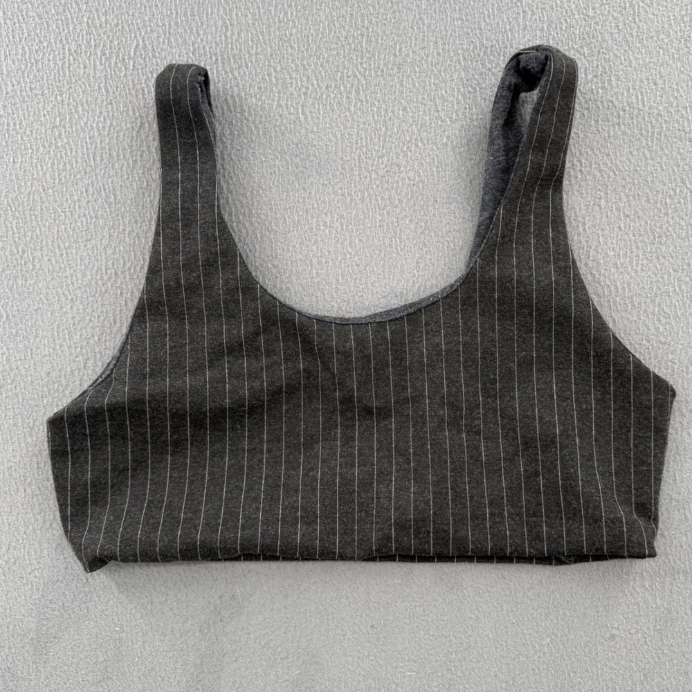 Danielle Guizio Pinstripe Crop Top S Sleeveless Tank Streetwear Officecore